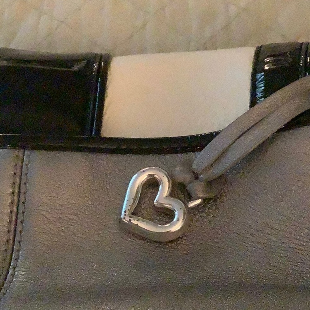 Brighton Black and White Chain Strap Bag - Picture 7 of 8
